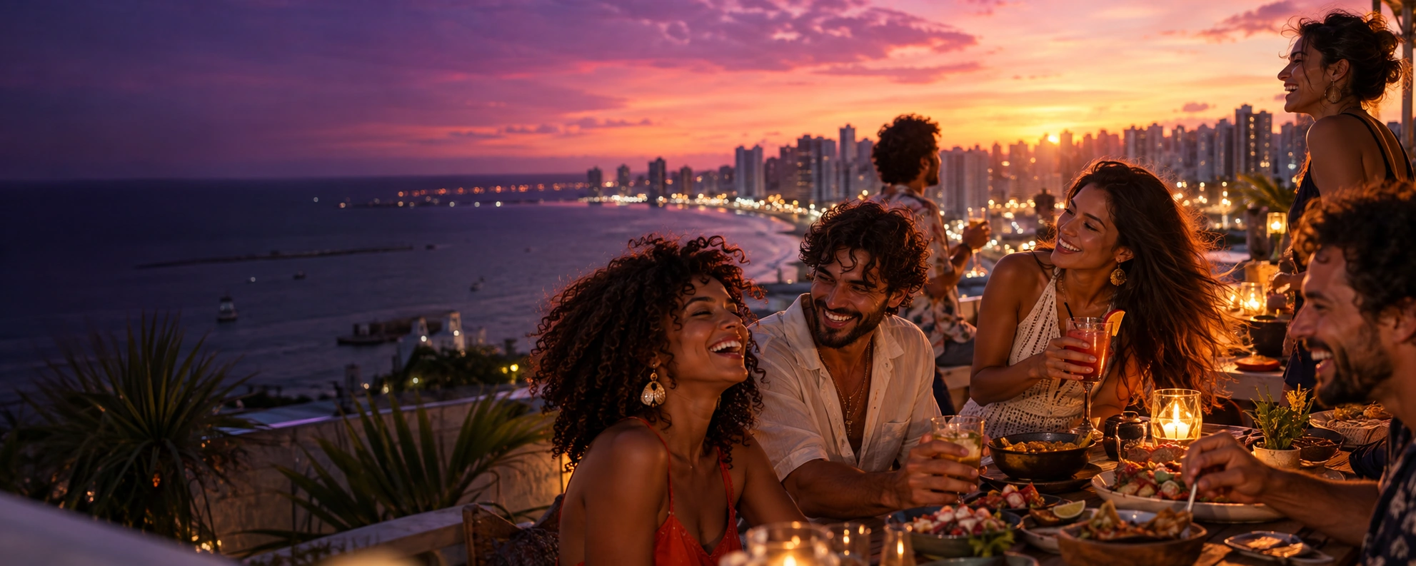 Fortaleza à noite